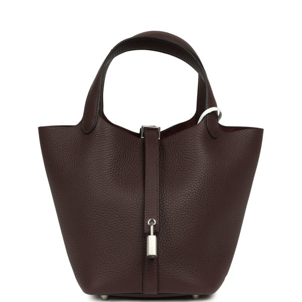 Hermes Picotin Lock 18 Rouge Sellier Clemence Palladium Hardware