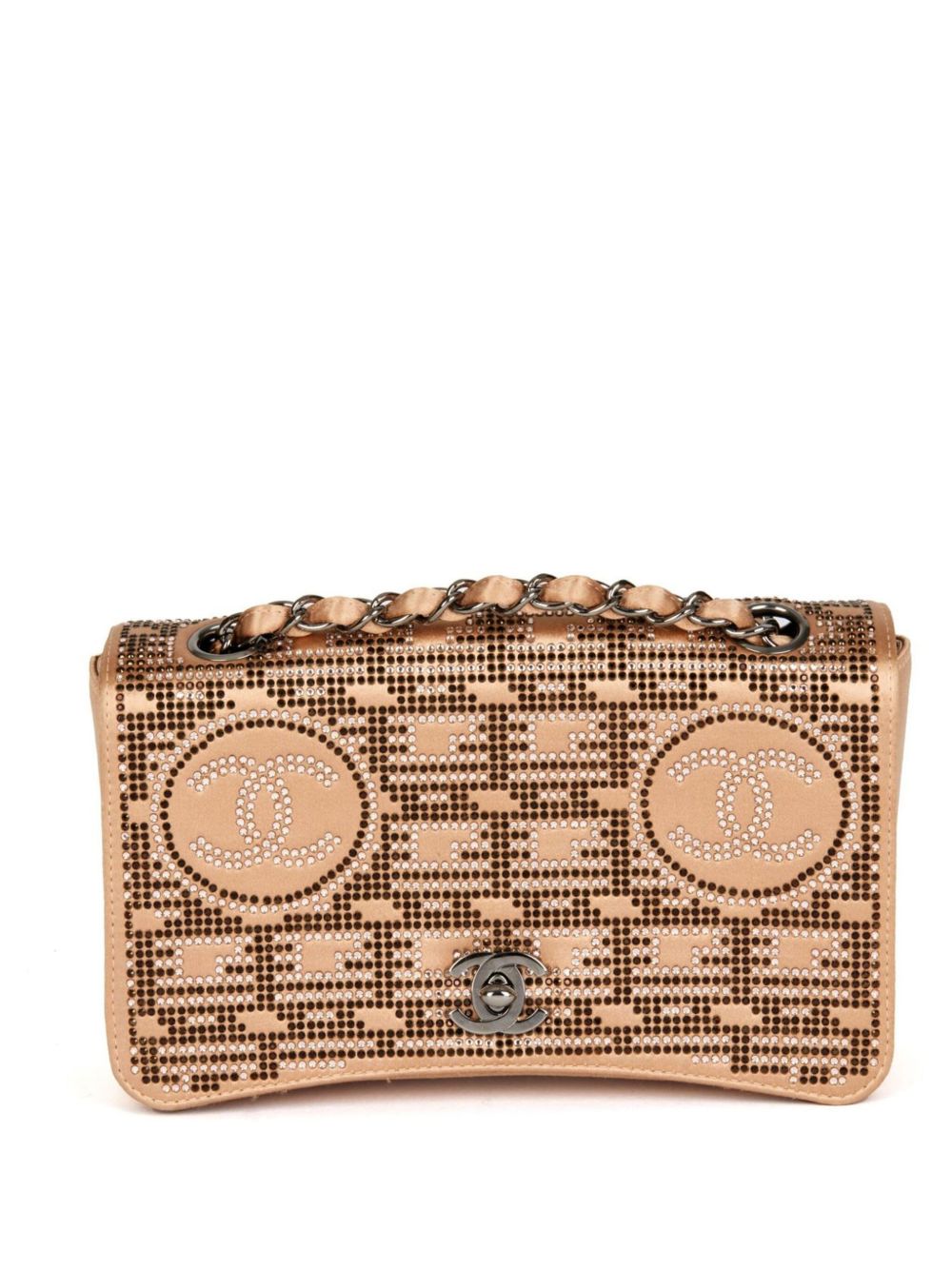 2002 rhinestone-embellished shoulder bag