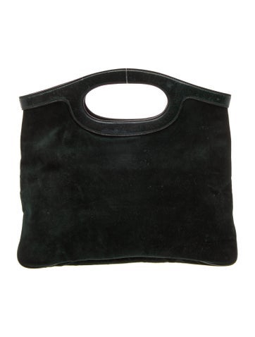 Suede Top Handle Bag
