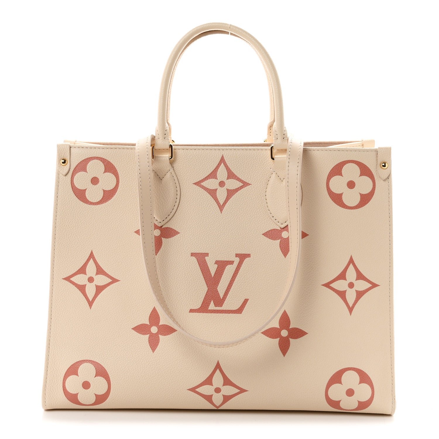 Louis Vuitton Empreinte Monogram Giant Onthego MM Creme Rose Trianon