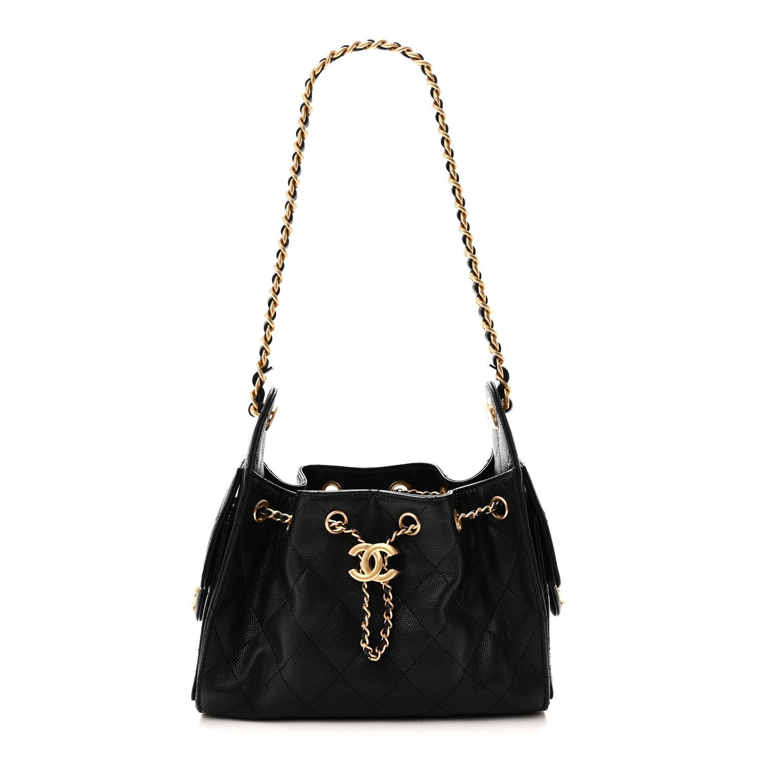 Chanel Caviar Quilted Mini Chanel 25 Handbag Black