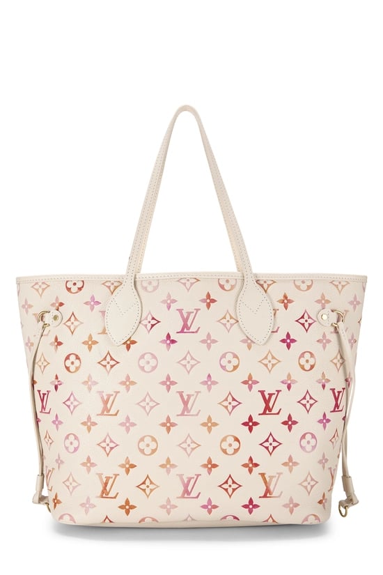 Cream Empreinte Sunrise Aquarelle Neverfull MM