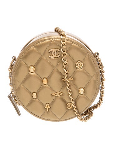 Paris-New York Egyptian Amulet Round Bag