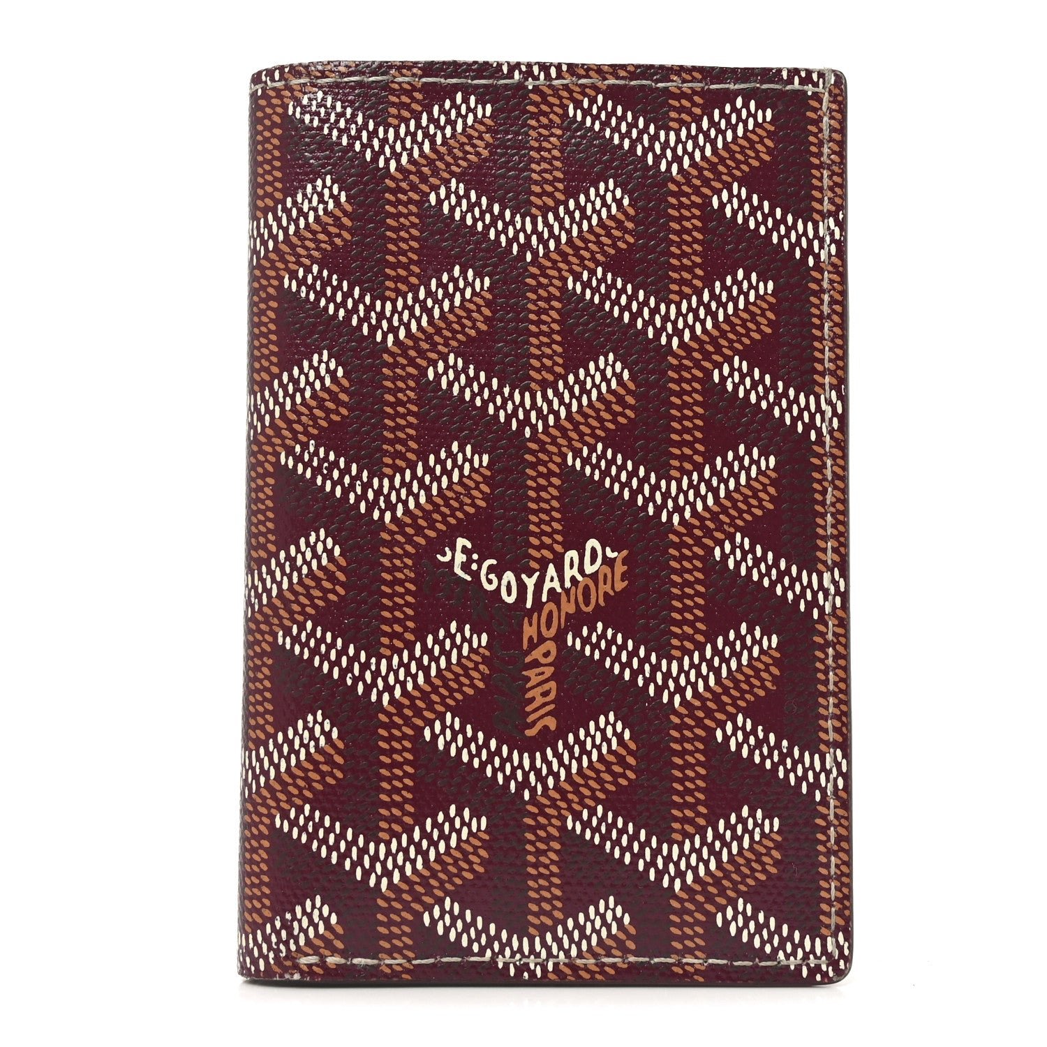 Goyard Goyardine Saint Pierre Card Holder Bordeaux