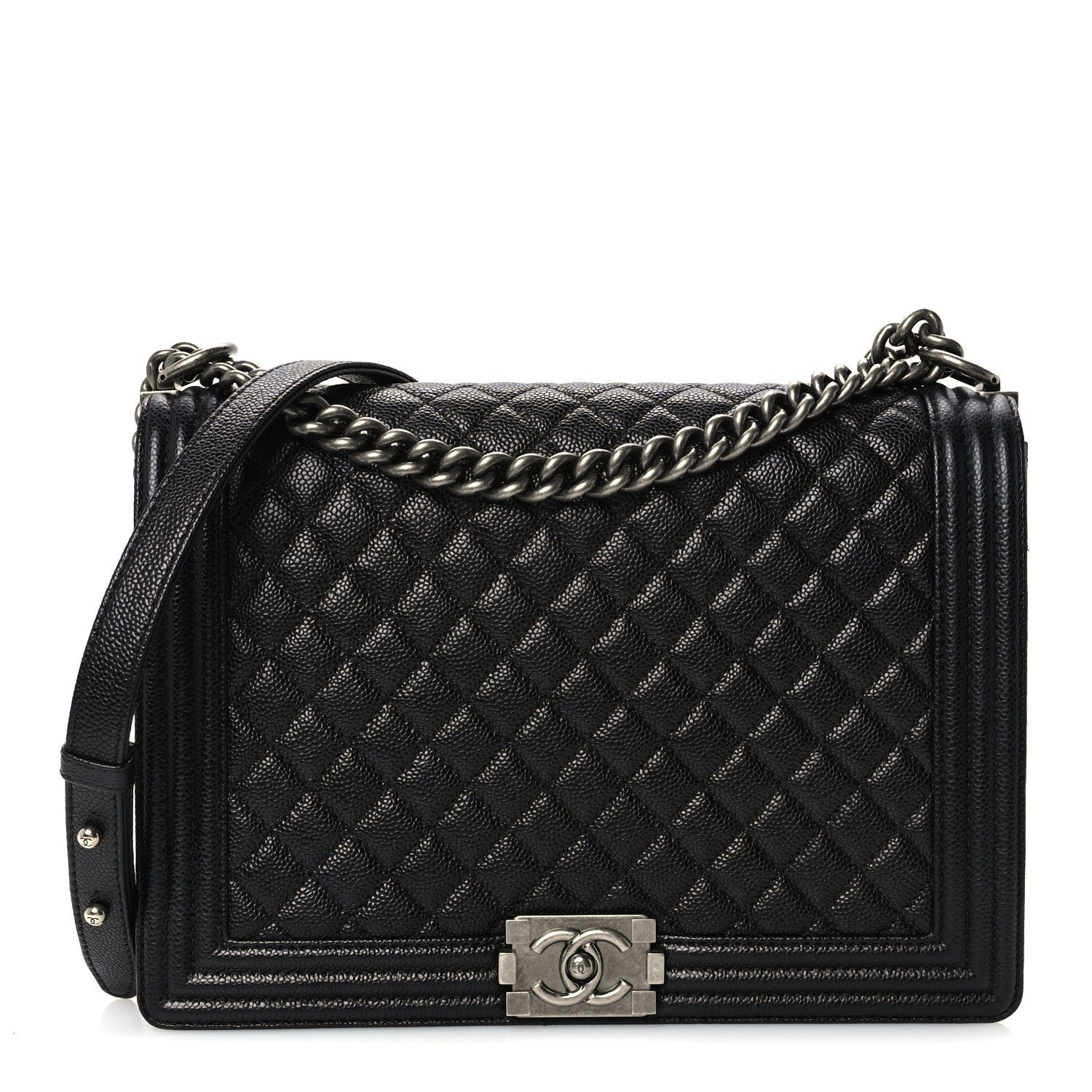 Chanel Caviar Quilted Large Boy Flap Black