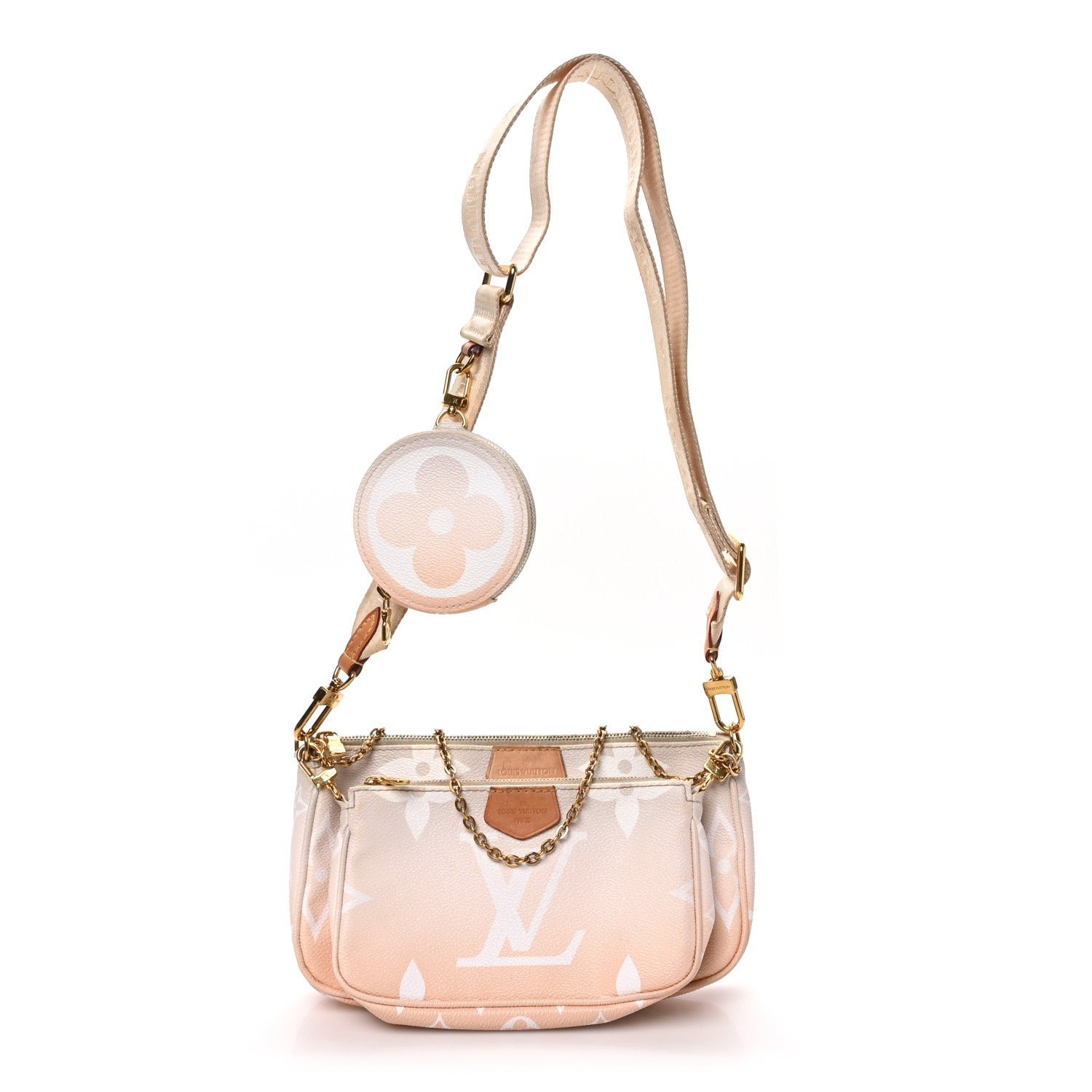 Louis Vuitton Monogram Giant By The Pool Multi Pochette Accessories Brume