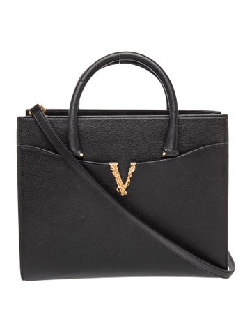 Embossed Leather Top Handle Bag