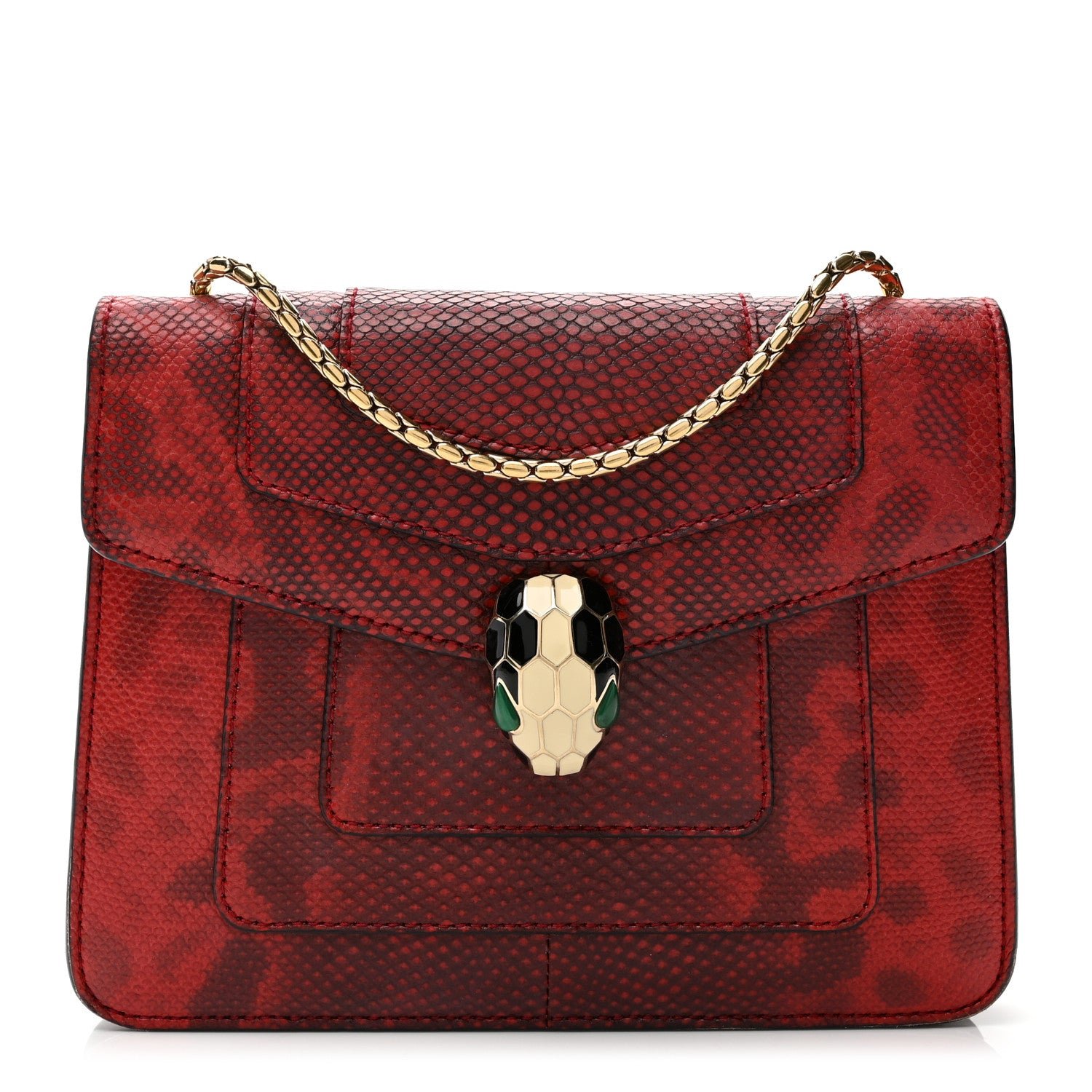 Bulgari Karung Serpenti Forever Crossbody Red