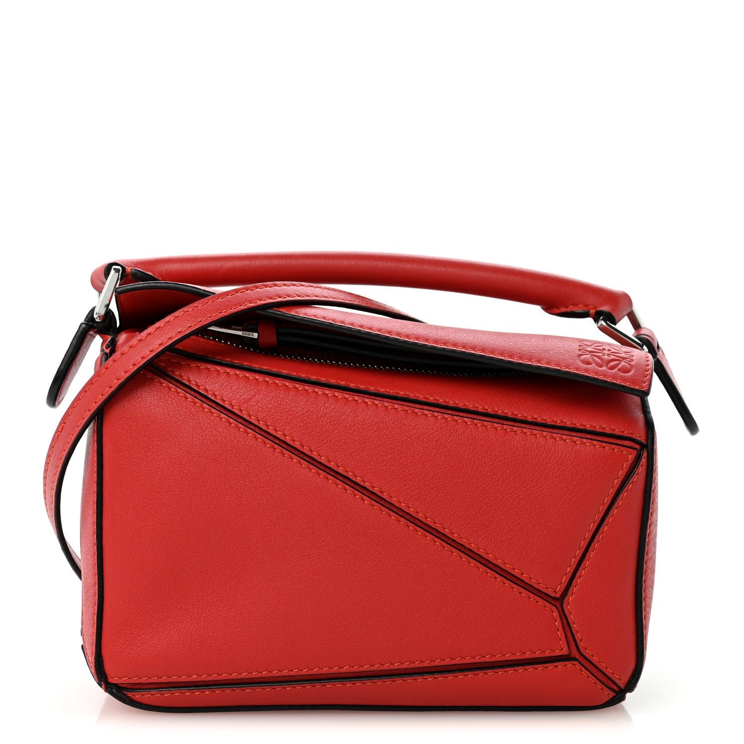 Loewe Loewe Calfskin Mini Puzzle Bag Pomodoro