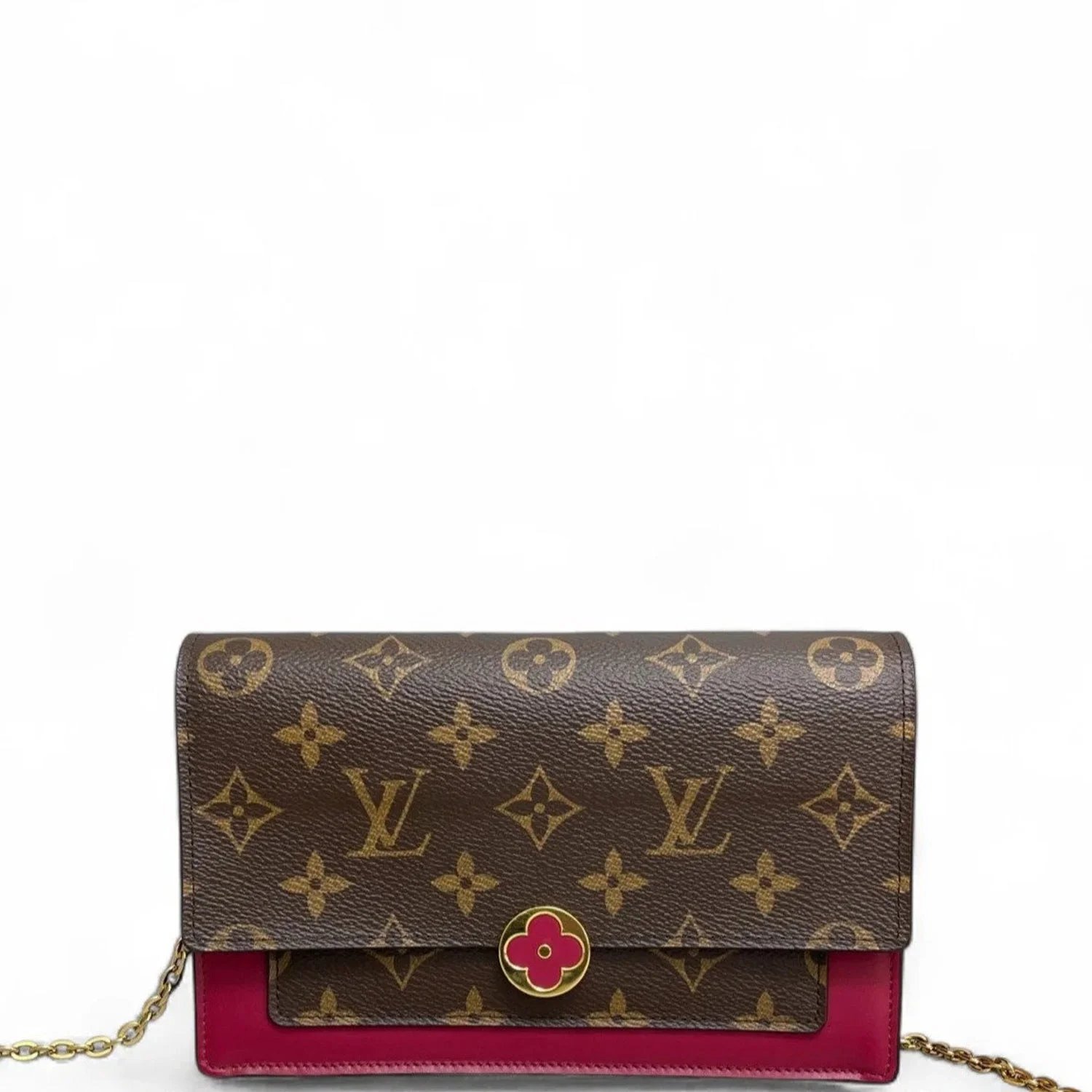 Coated Canvas Flore Chain Wallet