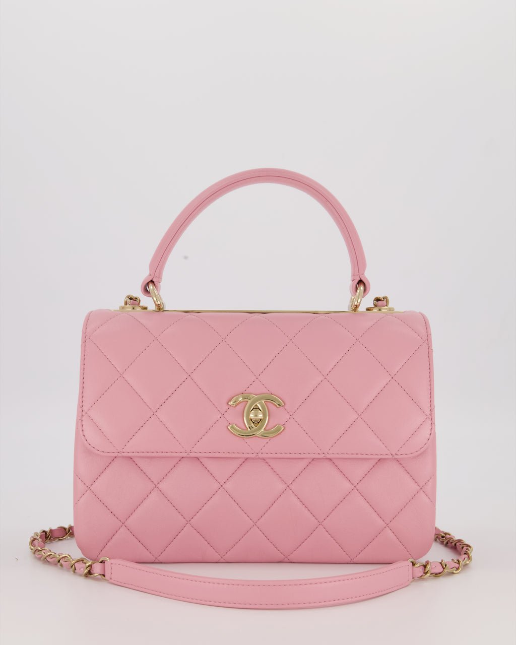 Chanel Lilac Trendy Small Flap Bag in Lambskin Leather with Gold Hardware