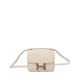 Hermes Limited Edition Nata Epsom Mini Constance 18 Ombre Lizard, Tabac Camel and Natural Sable Alligator Palladium Hardware, 2024