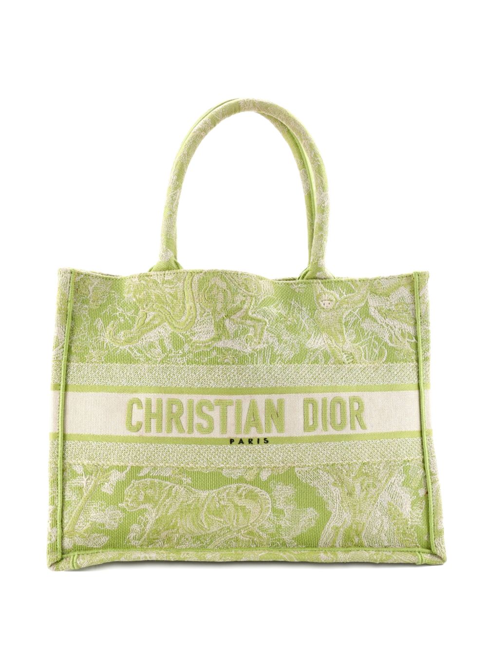Book Embroidered Canvas Medium tote bag