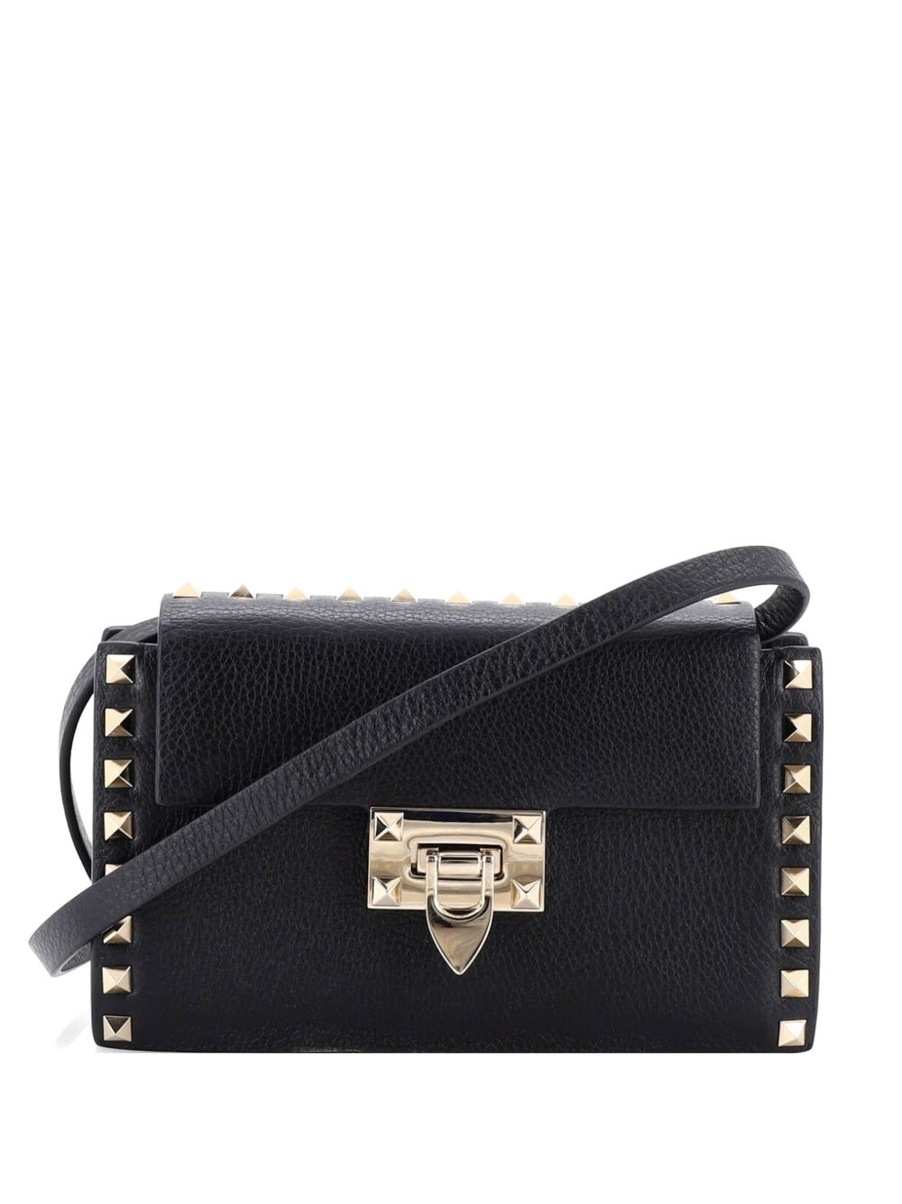 Rockstud Flip Lock Flap Bag Leather Small shoulder bag