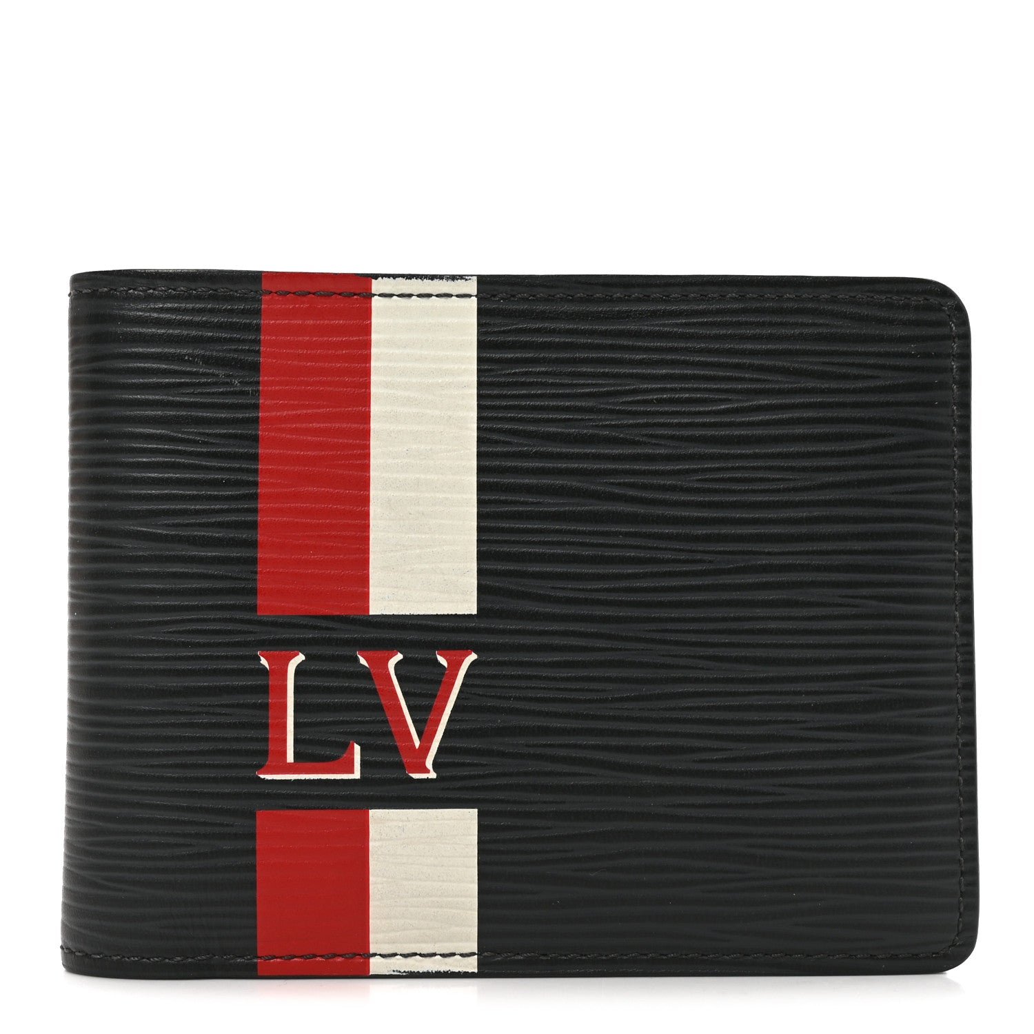 Louis Vuitton Epi Multiple Wallet Navy Red White