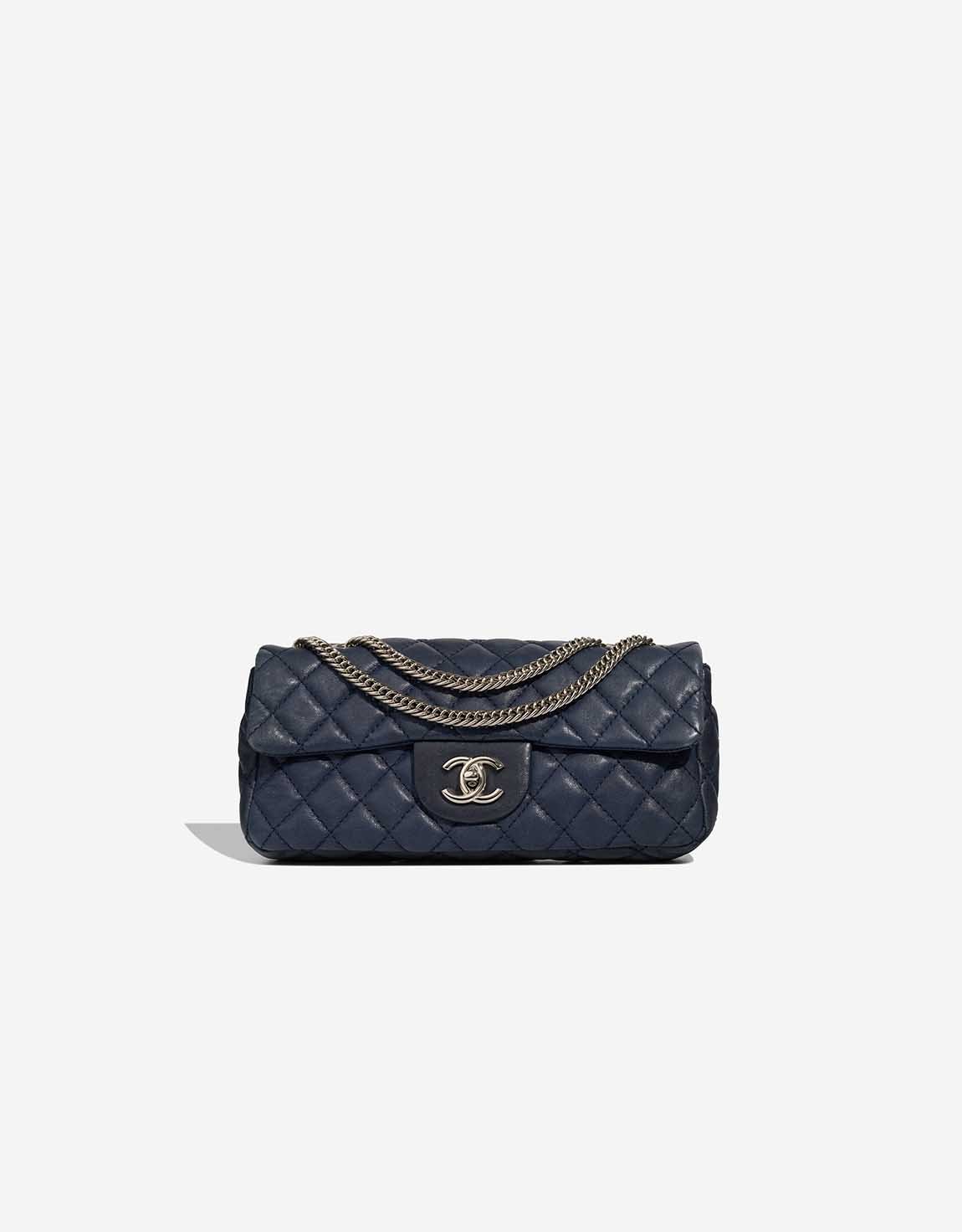 Chanel 
		Timeless Baguette Small Lamb Dark Blue    