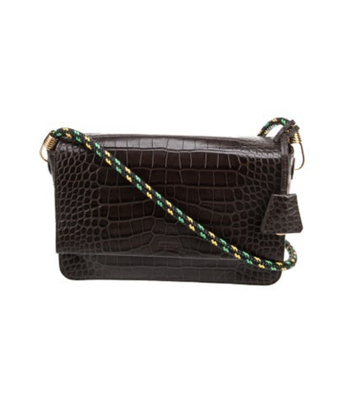 Moschino Embossed Leather Crossbody Bag