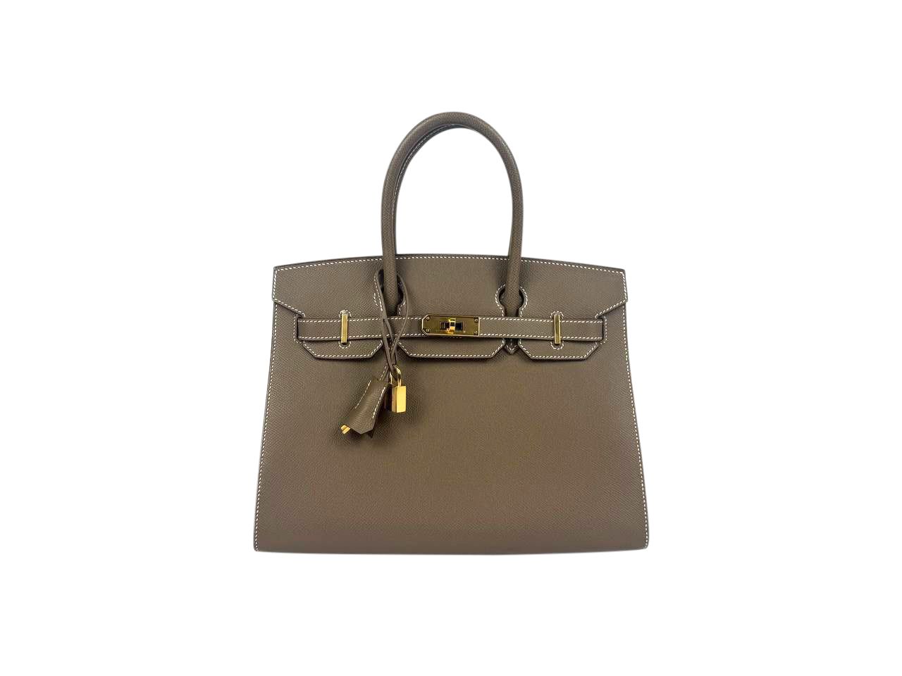 Hermes Hermes Birkin 30, Etoupe, Gold Hardware, Sellier Leather, New in Dustbag MA001