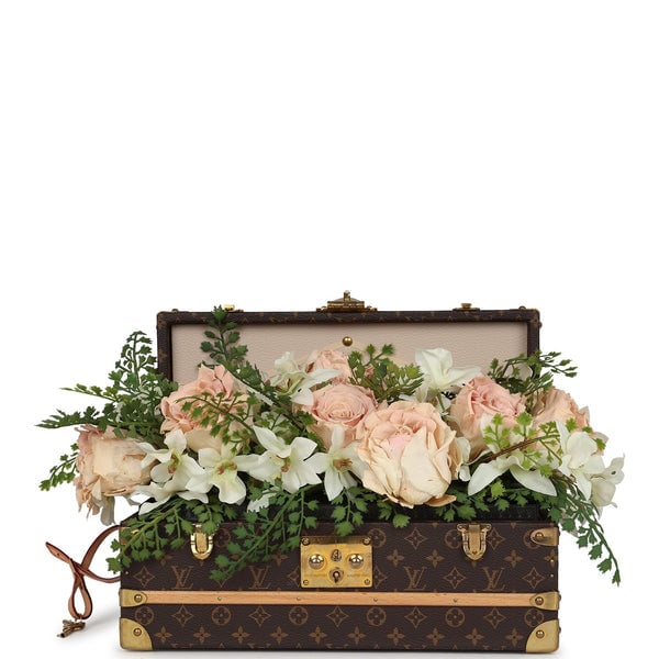 Louis Vuitton Pre-owned Louis Vuitton Malle Fleurs Trunk Brown Monogram Brass Hardware