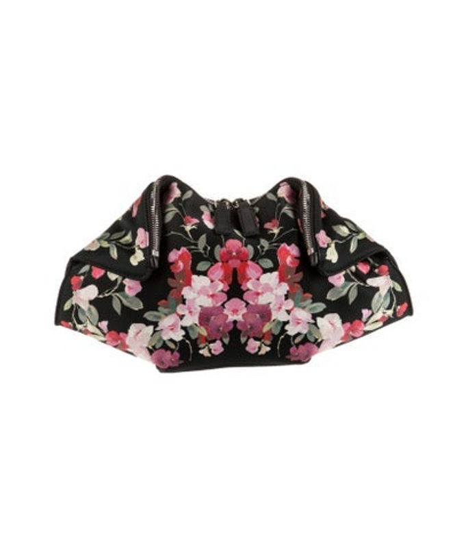Alexander McQueen Mcqueen Satin Satin Manta Clutch