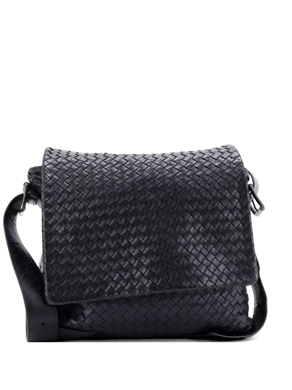 Square Flap Messenger Bag Intrecciato Nappa Medium crossbody bag