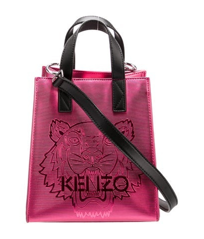 Kenzo Patent Leather Top Handle Bag