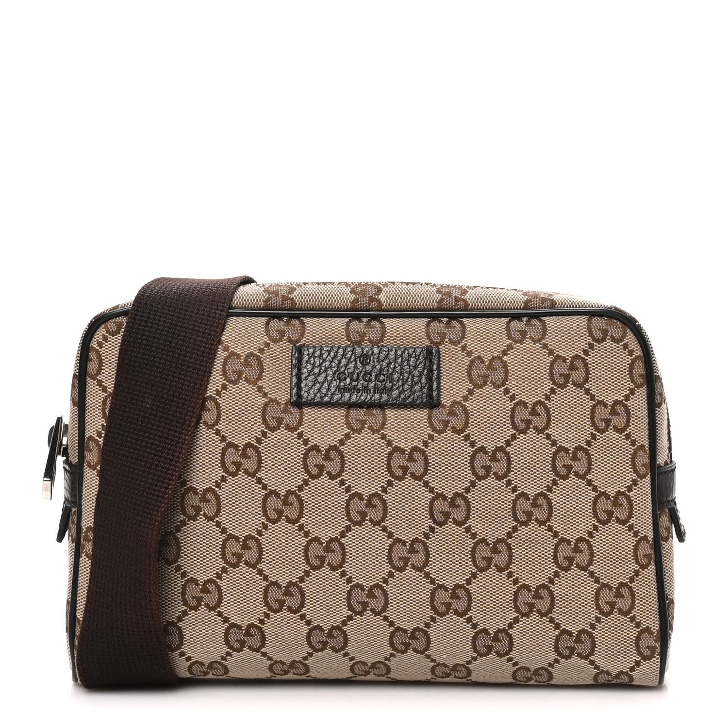 Gucci Monogram Belt Bag Dark Brown