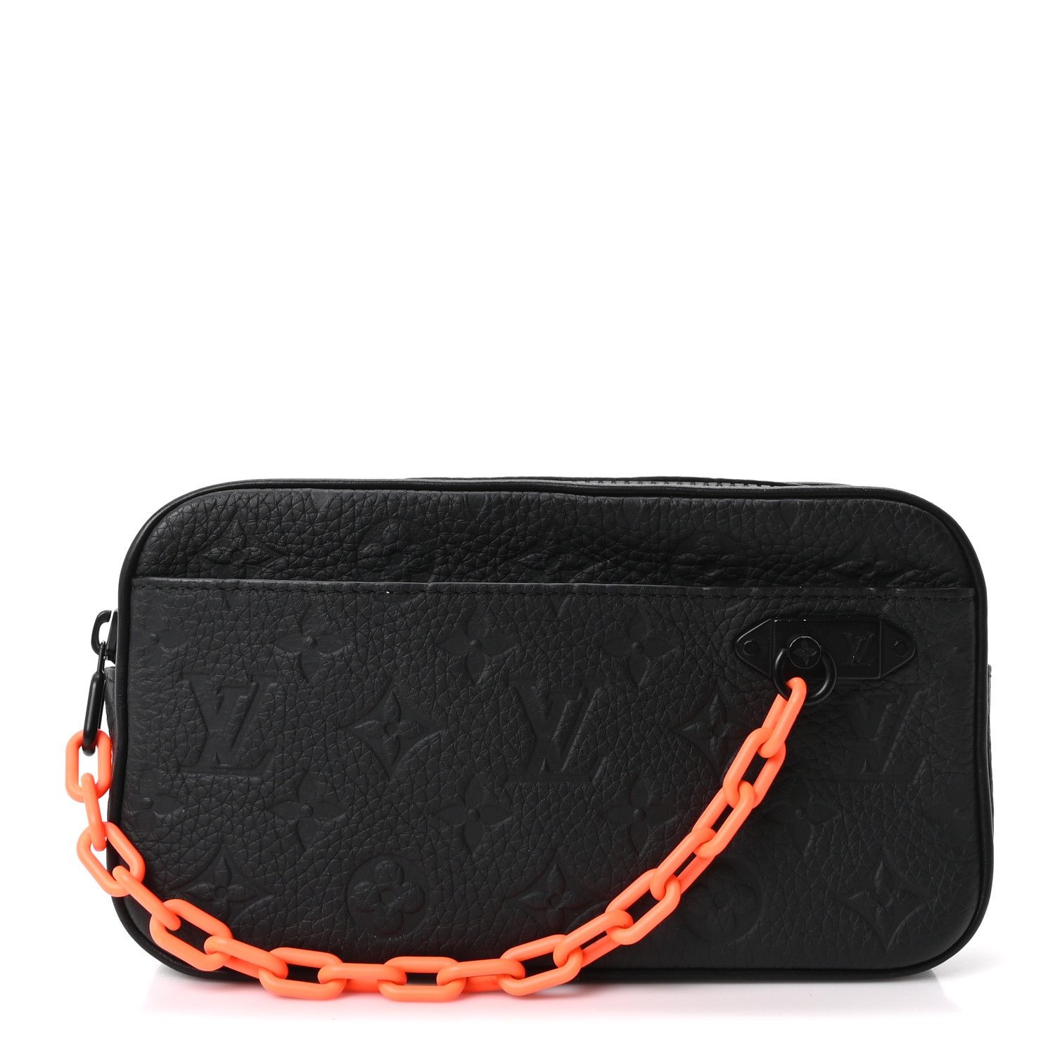 Louis Vuitton Taurillon Monogram Uniformes Solar Ray Soft Pochette Volga Belt Bag Black