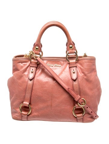 Miu Miu Leather Top Handle Bag
