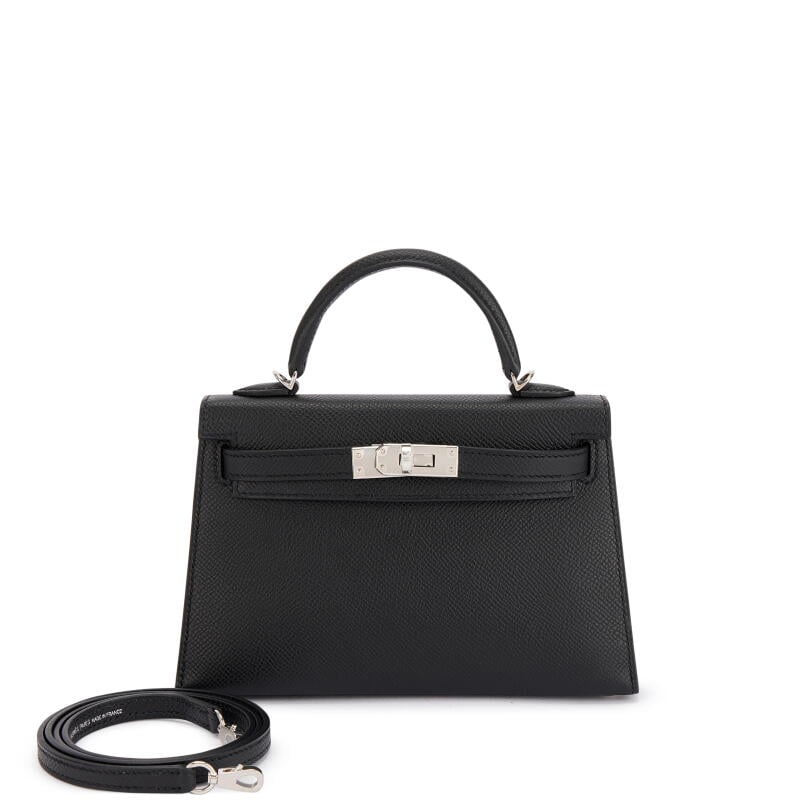 Black Epsom Mini Kelly II Palladium Hardware, 2026