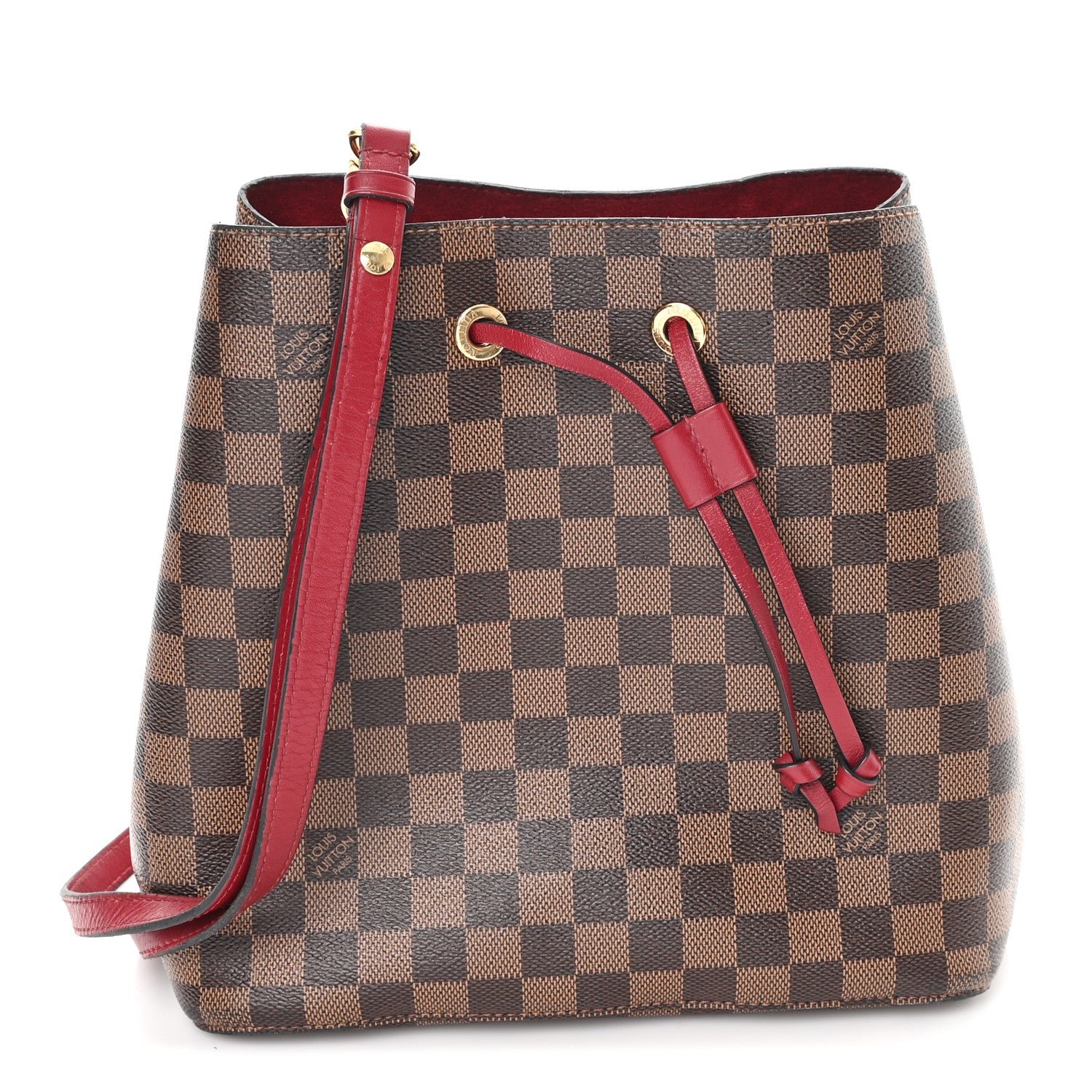Louis Vuitton Louis Vuitton Damier Ebene Neonoe MM Cherry Berry