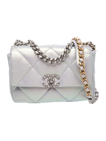 Medium Iridescent 19 Flap Bag