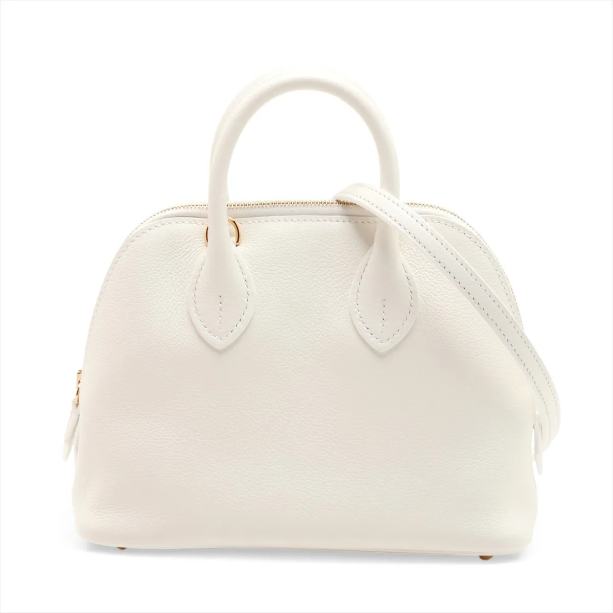 Hermès Bolide 1923 Mini 18 Evercolor NEW WHITE Gold Metal Fittings