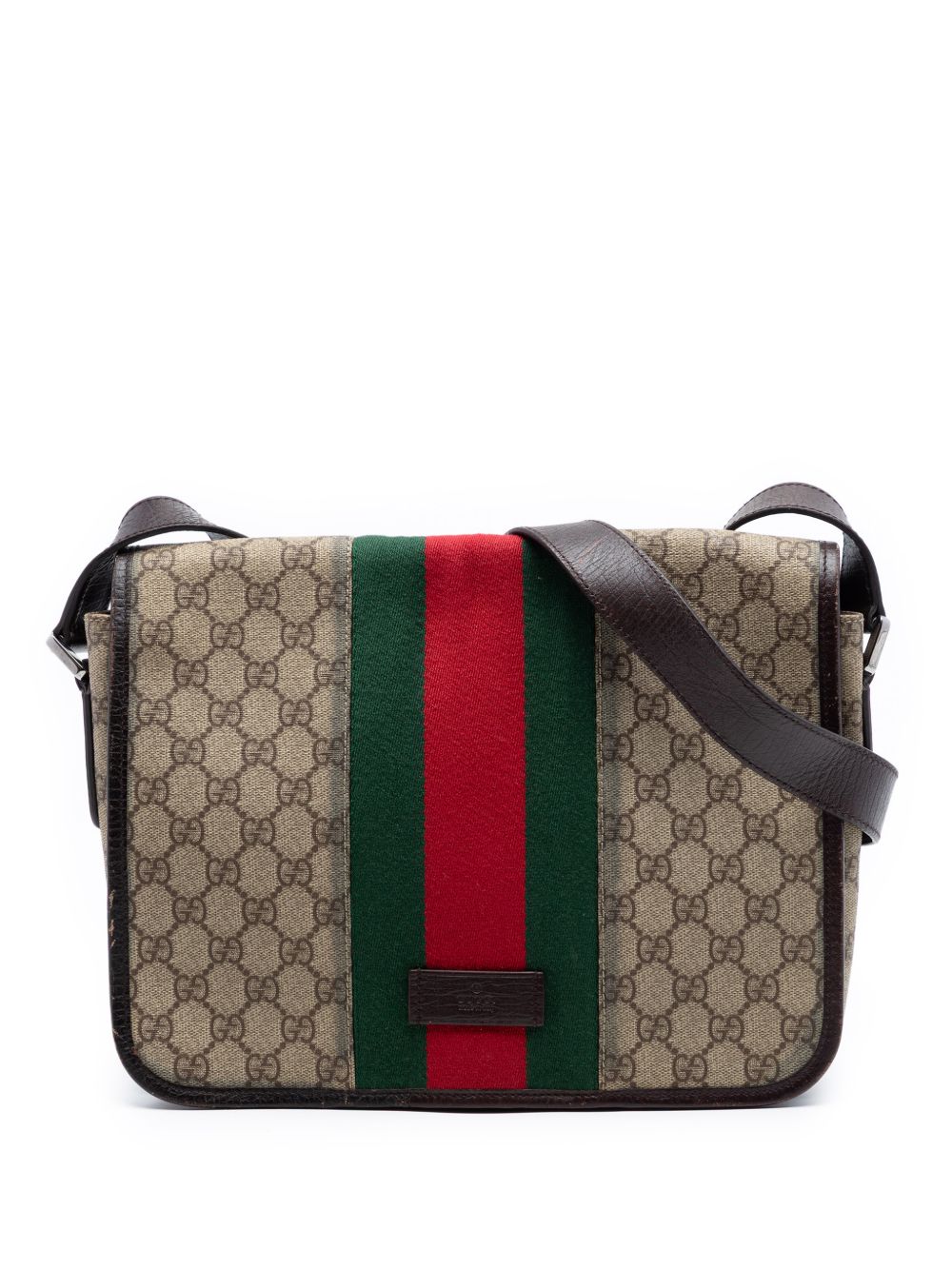2016-2026 Medium GG Supreme Web Flap Messenger Bag crossbody bag