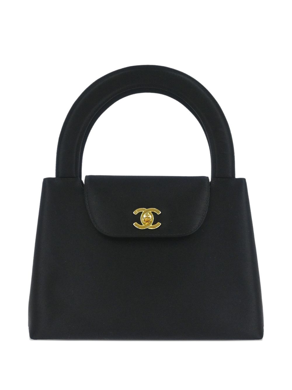 1998 top-handle satin tote bag