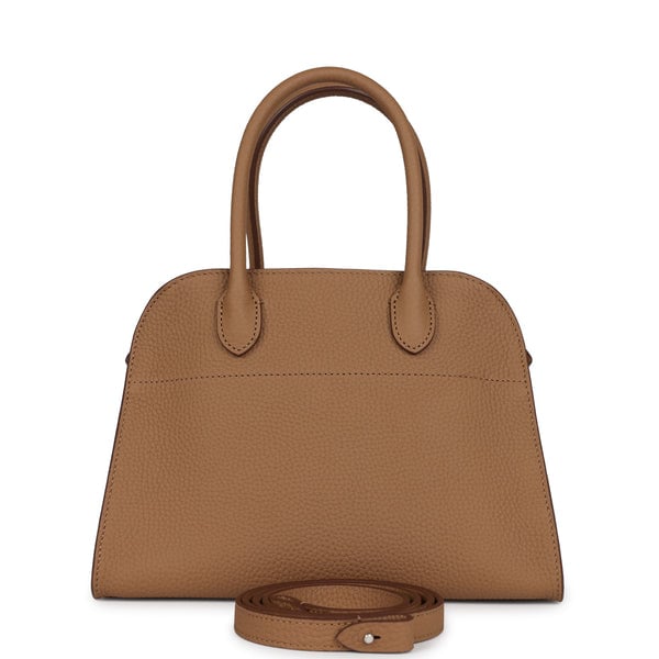 The Row The Row Soft Margaux 10 Bag Sandpit Calfskin Silver Hardware