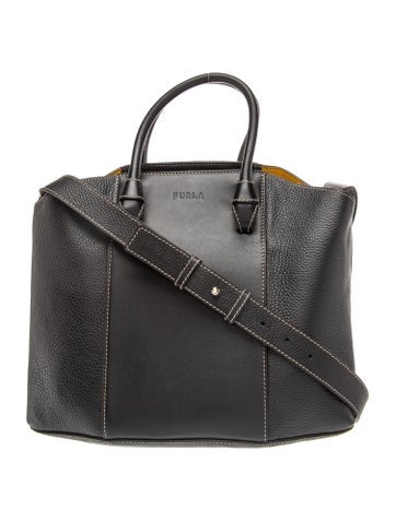 Leather Top Handle Bag