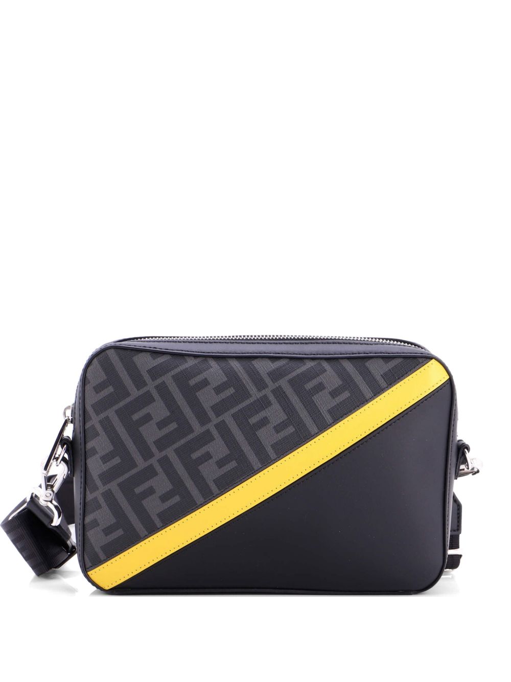 Camera Case Bag Zucca Coated Canvas and Leather Small crossbody bag