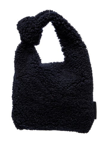Shearling Top Handle Bag