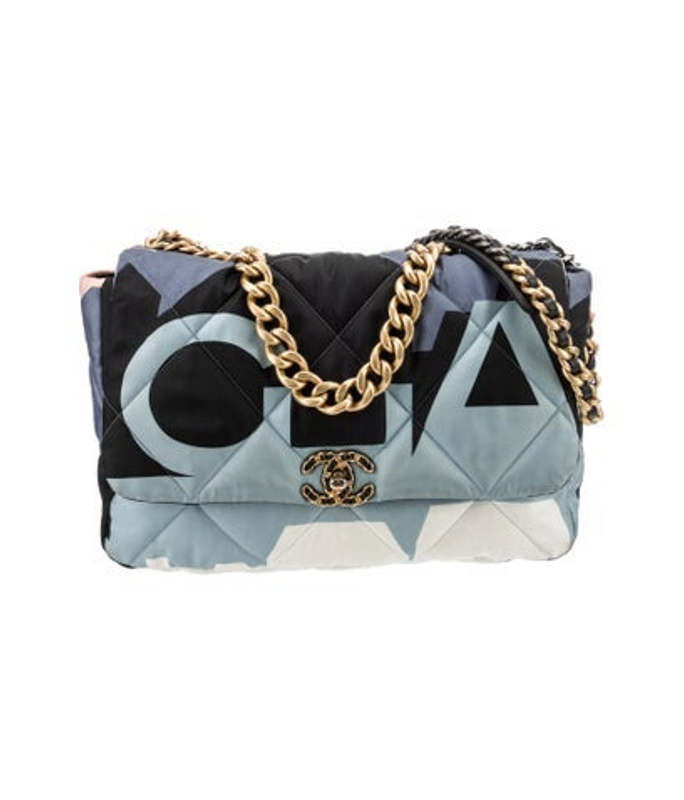 Chanel Maxi 19 Silk Flap Bag