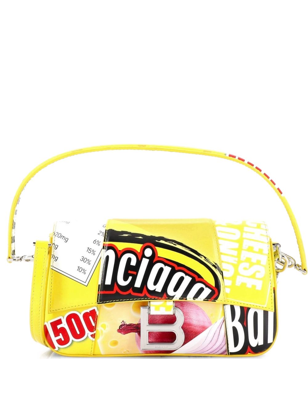 Hourglass Sling Convertible Printed Leather Small shoulder bag