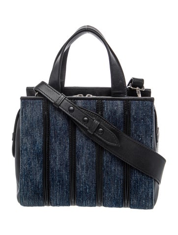 Max Mara Denim Top Handle Bag