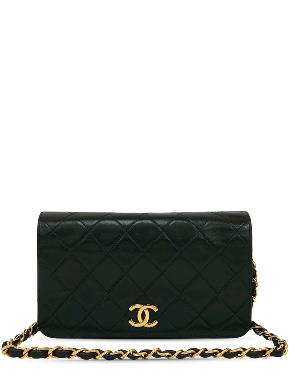 1997-1999 CC Quilted Lambskin Full Single Flap crossbody bag