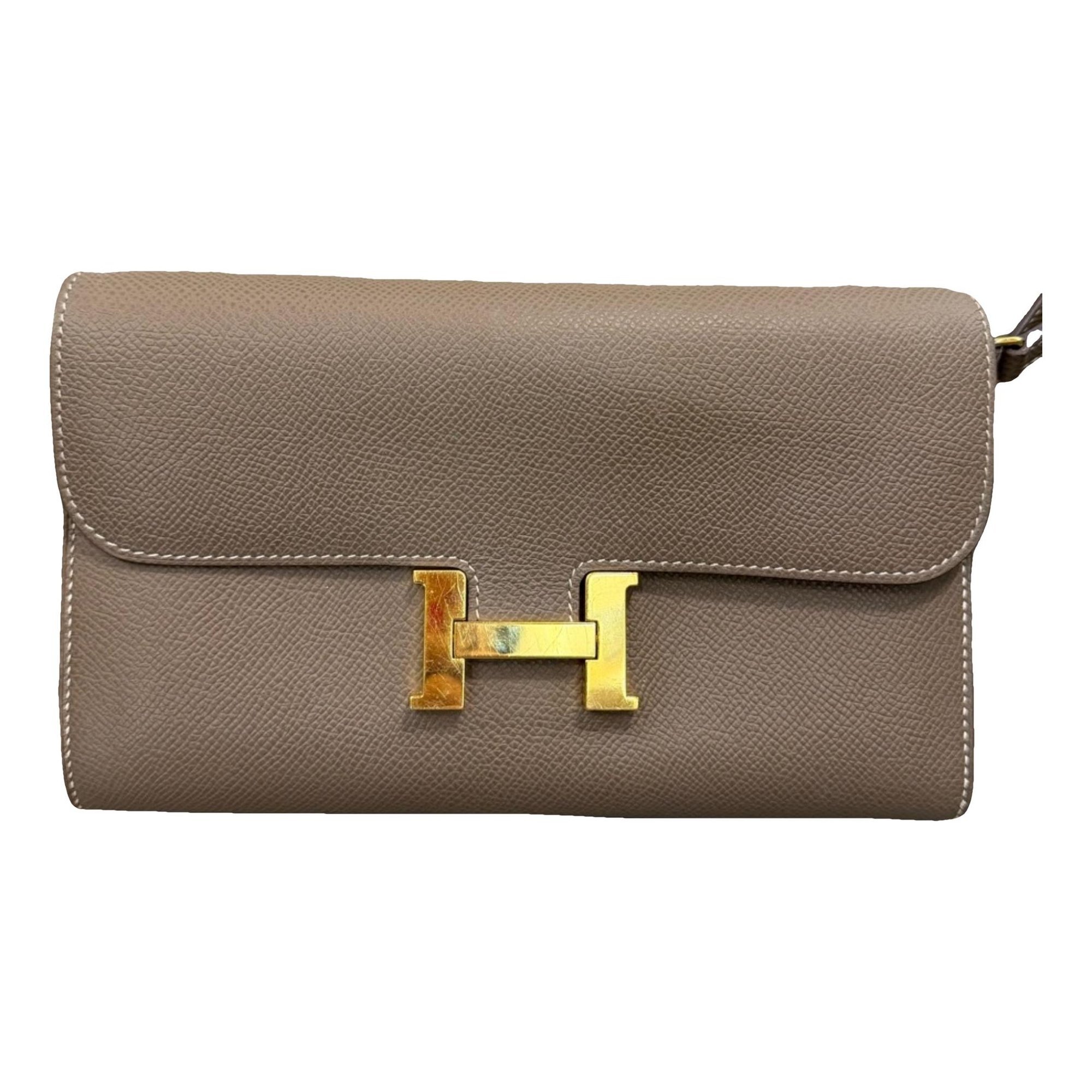 Constance leather clutch bag