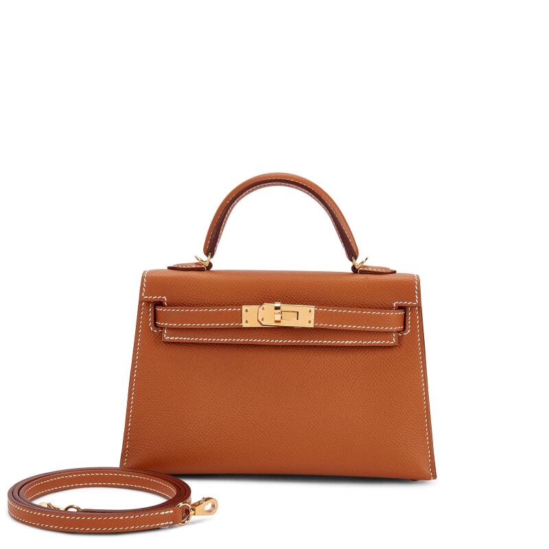 Hermes Gold Epsom Mini Kelly II Gold Hardware, 2025