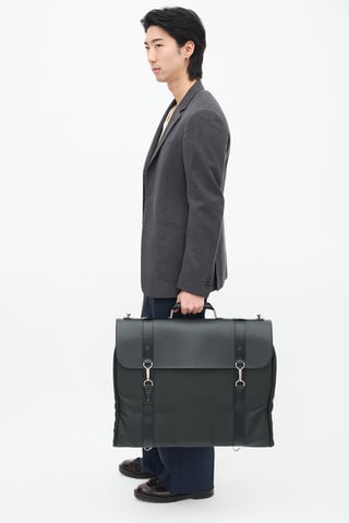 Leather & Nylon Gibeciere Garment Bag