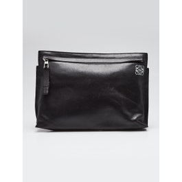 Loewe Loewe Black Leather Clutch Bag