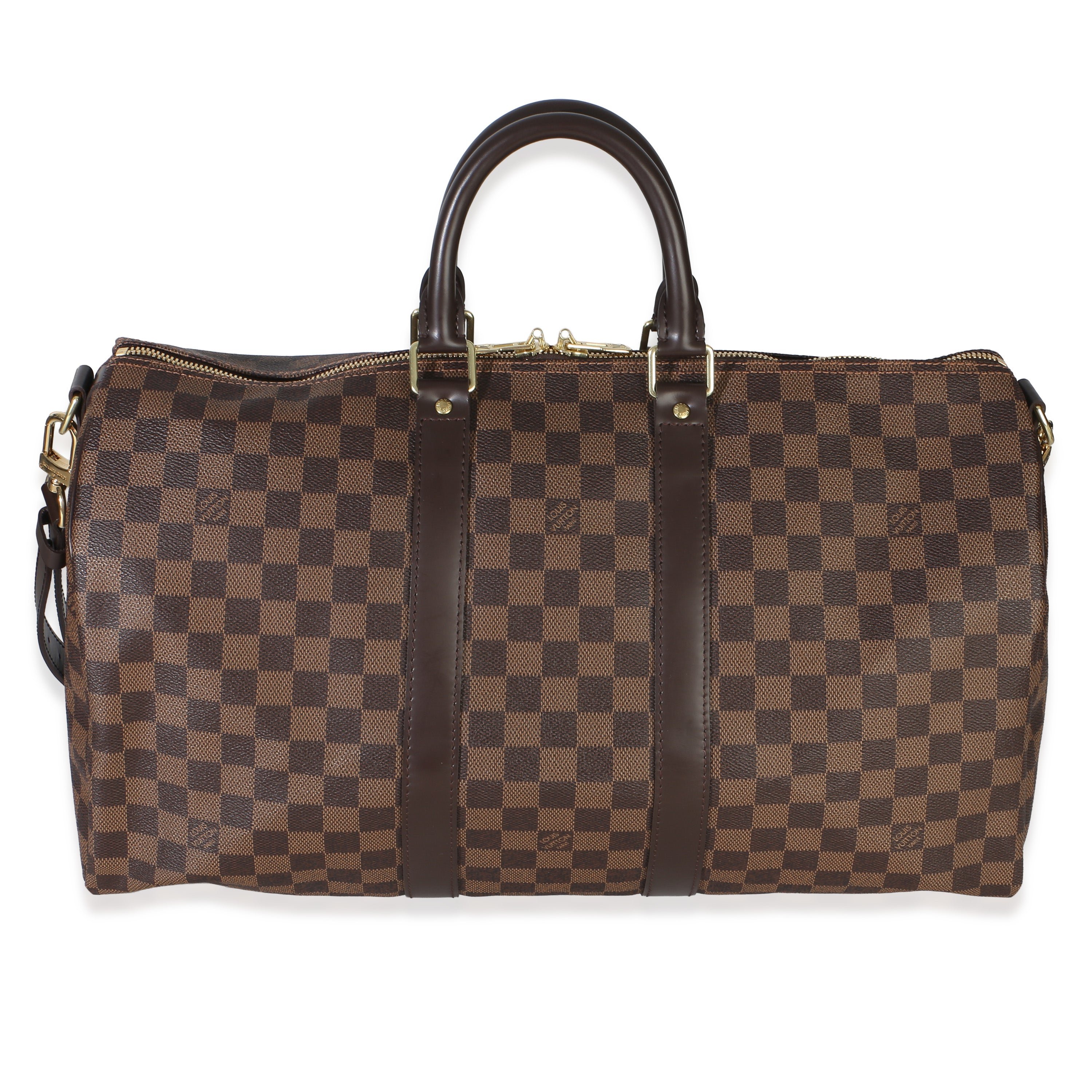 Damier Ebene Canvas Keepall Bandouliere 45