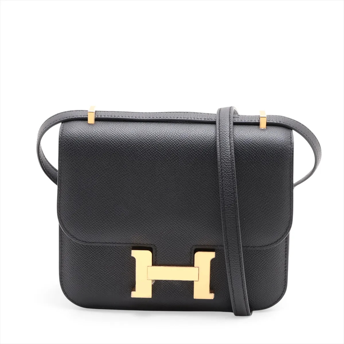 Hermès Constance 3 Mini 18 Miroir Veau Epsom Black Gold Metal Fittings