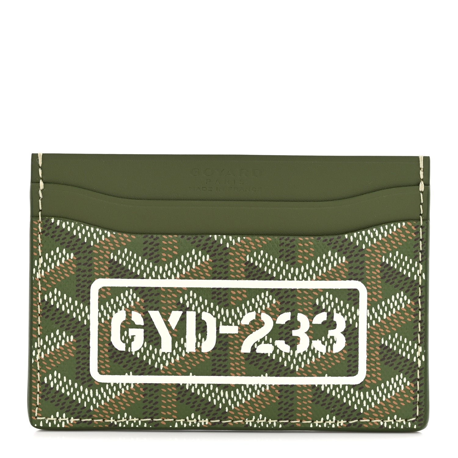 Goyard Goyard Goyardine Saint Sulpice Card Holder Khaki